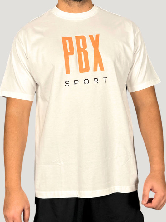 PBX Orange Print Tshirt Heavyweight Oversized