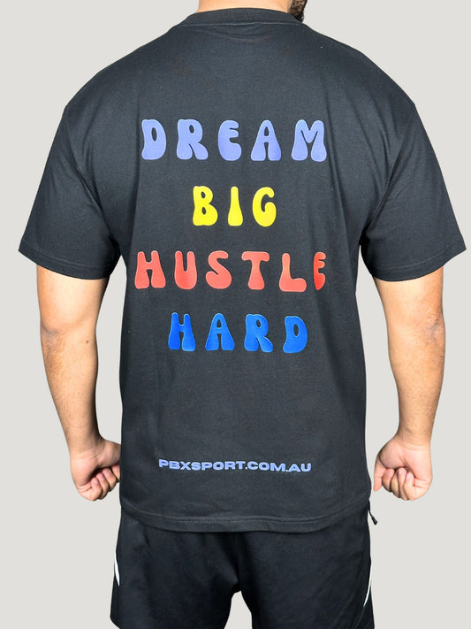 Hustle Hard Tshirt Heavyweight Oversized